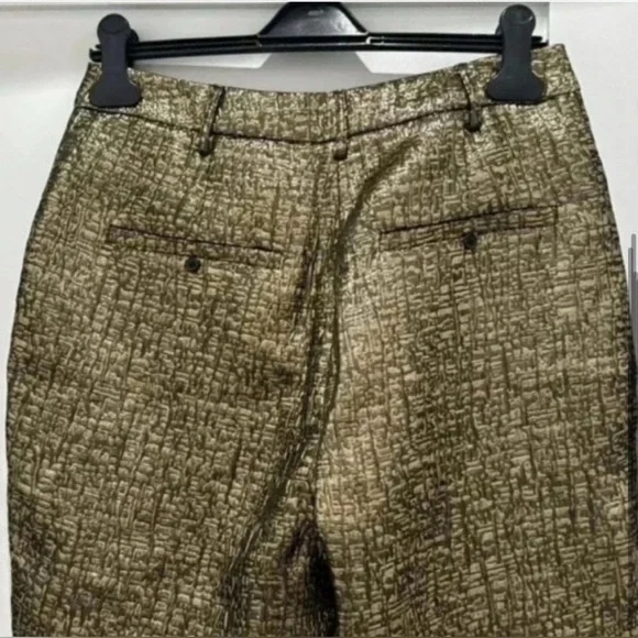 Michael Costello Metallic Gold Pants Revolve - Picture 5 of 9
